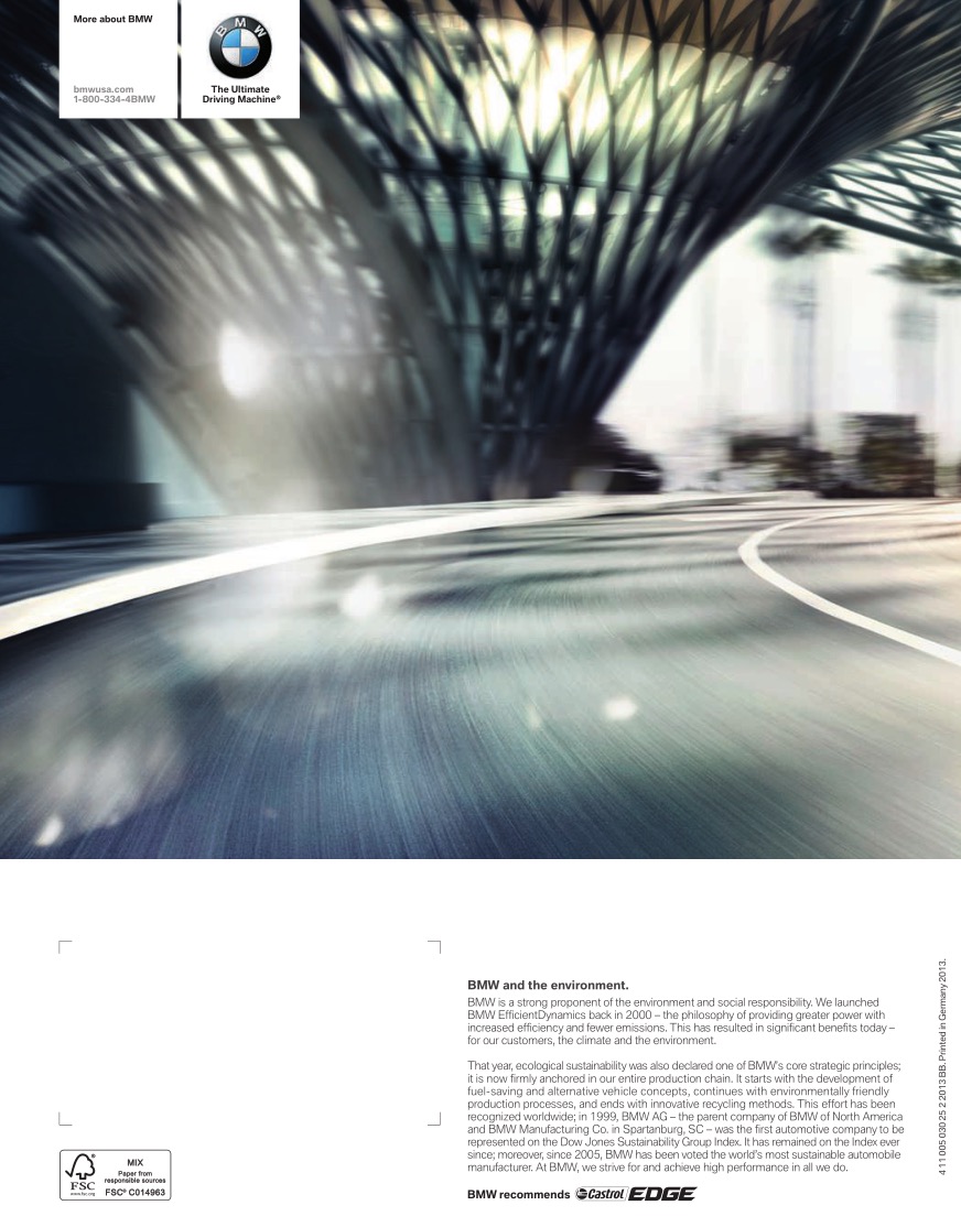 2014 BMW 5-Series Brochure Page 17